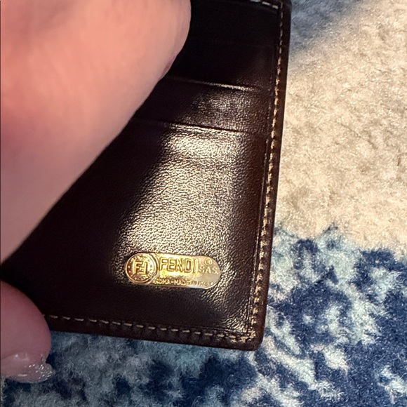 Fendi Brown and Black Monogram tri fold Wallet zucca monogram - Picture 6 of 9